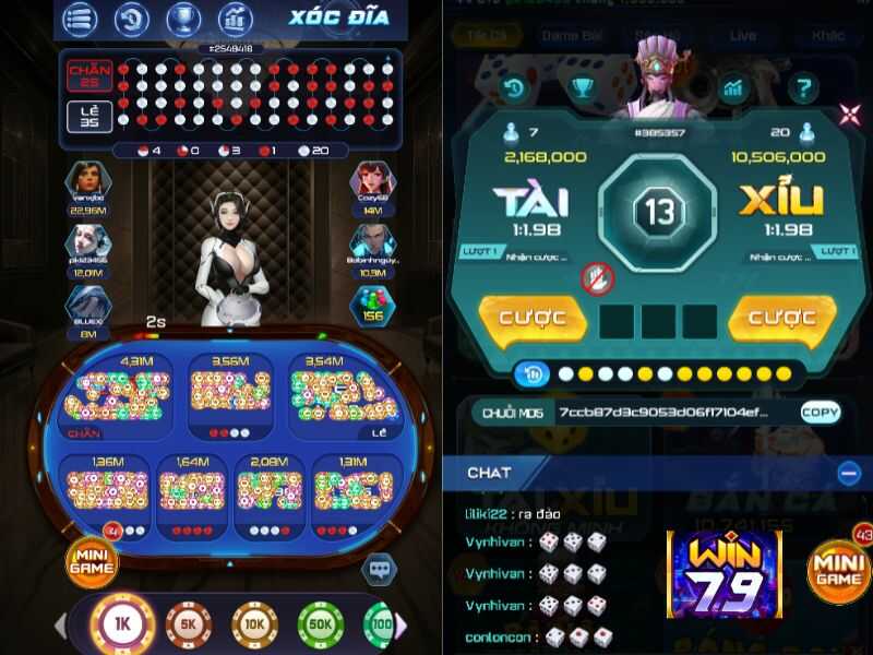 Casino Live Win79 chuyên cung cấp đa dạng các tựa game cá cược