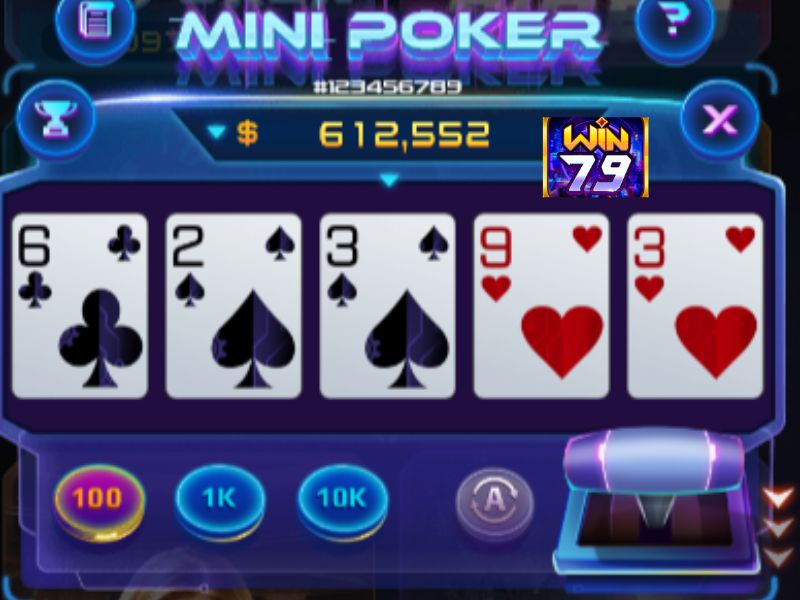 Hướng dẫn chi tiết các bước tham gia cá cược Mini Poker Win79 đơn giản